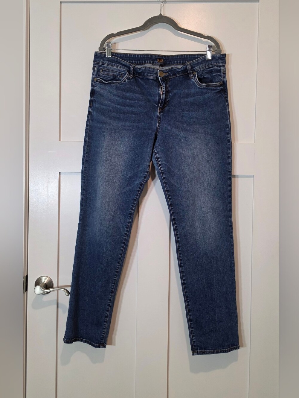 Kut From The Kloth Boyfriend Jeans Hi Rise Stretch Size 16